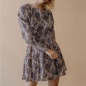 Apiece Apart La Ventura Mini Dress Folk Foliage